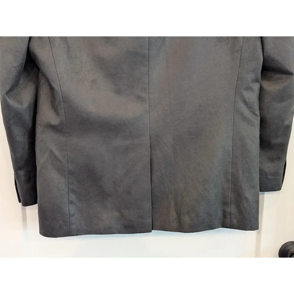 Lauren Ralph Lauren Men's 40R Dark Brown Faux Suede Blazer Sport Coat Career EUC